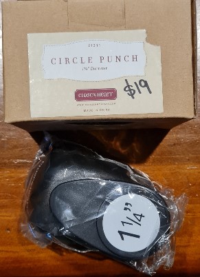 CTMH Circle Punch 1 1/4" diameter