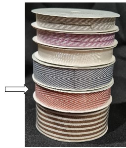 CTMH Chevron Ribbon : Ruby