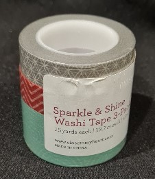 CTMH Washi Tape : Sparkle & Shine 3 pack