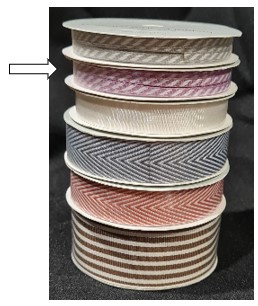 CTMH Diagonal Striped Ribbon : Thistle