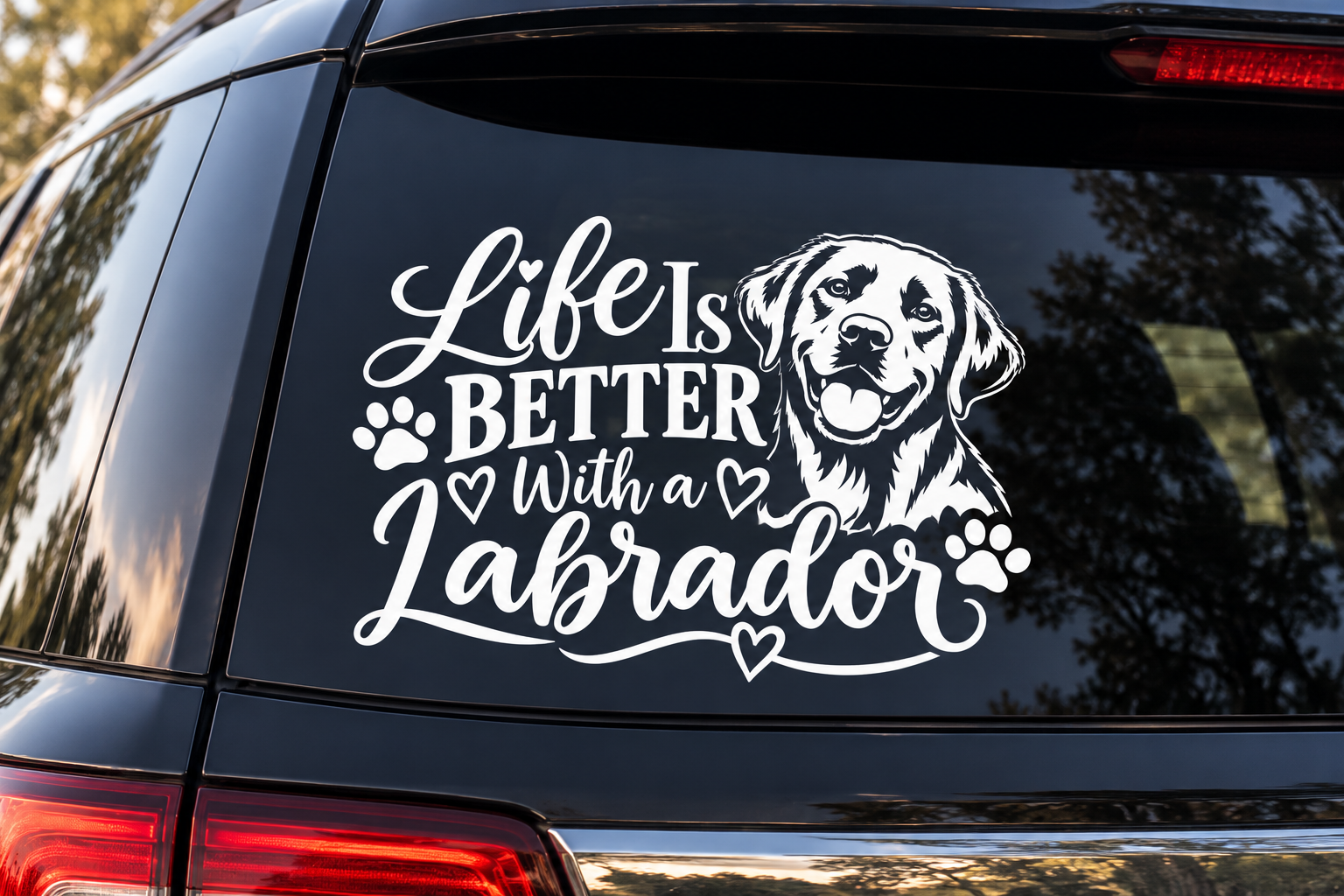 Life Is Better With a Labrador Retriever Vinyl Decal
