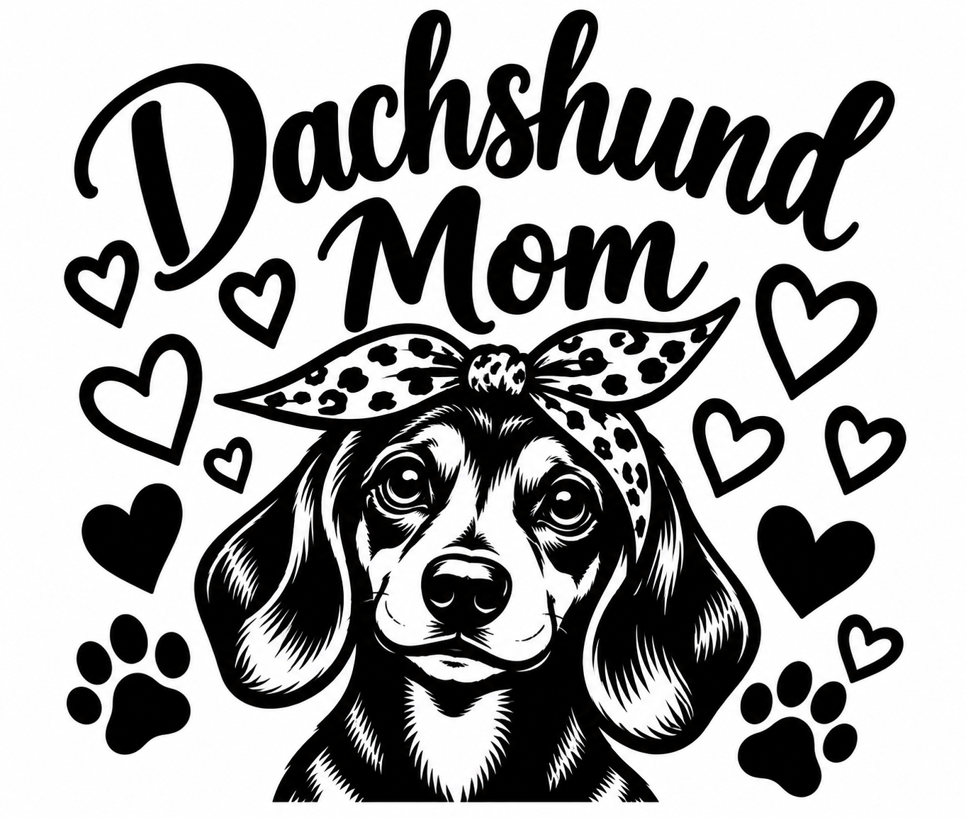 Dachshund Mom – Dachshund Vinyl Decal