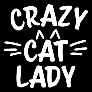crazy cat lady whiskers Die Cut Vinyl Decal sticker