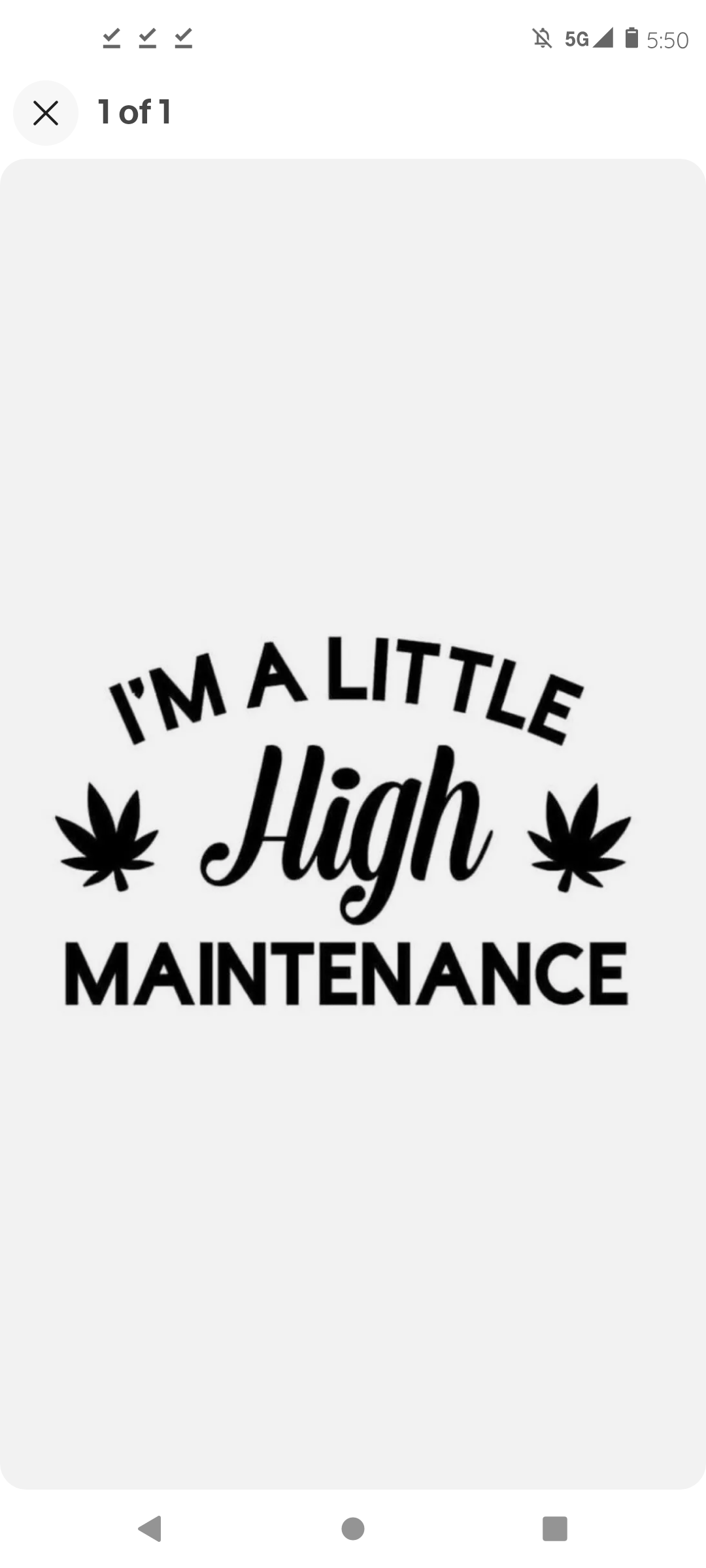 Im a little high maintenance, leaf Marijuana 420 Weed Bud Die Cut Vinyl Decal sticker