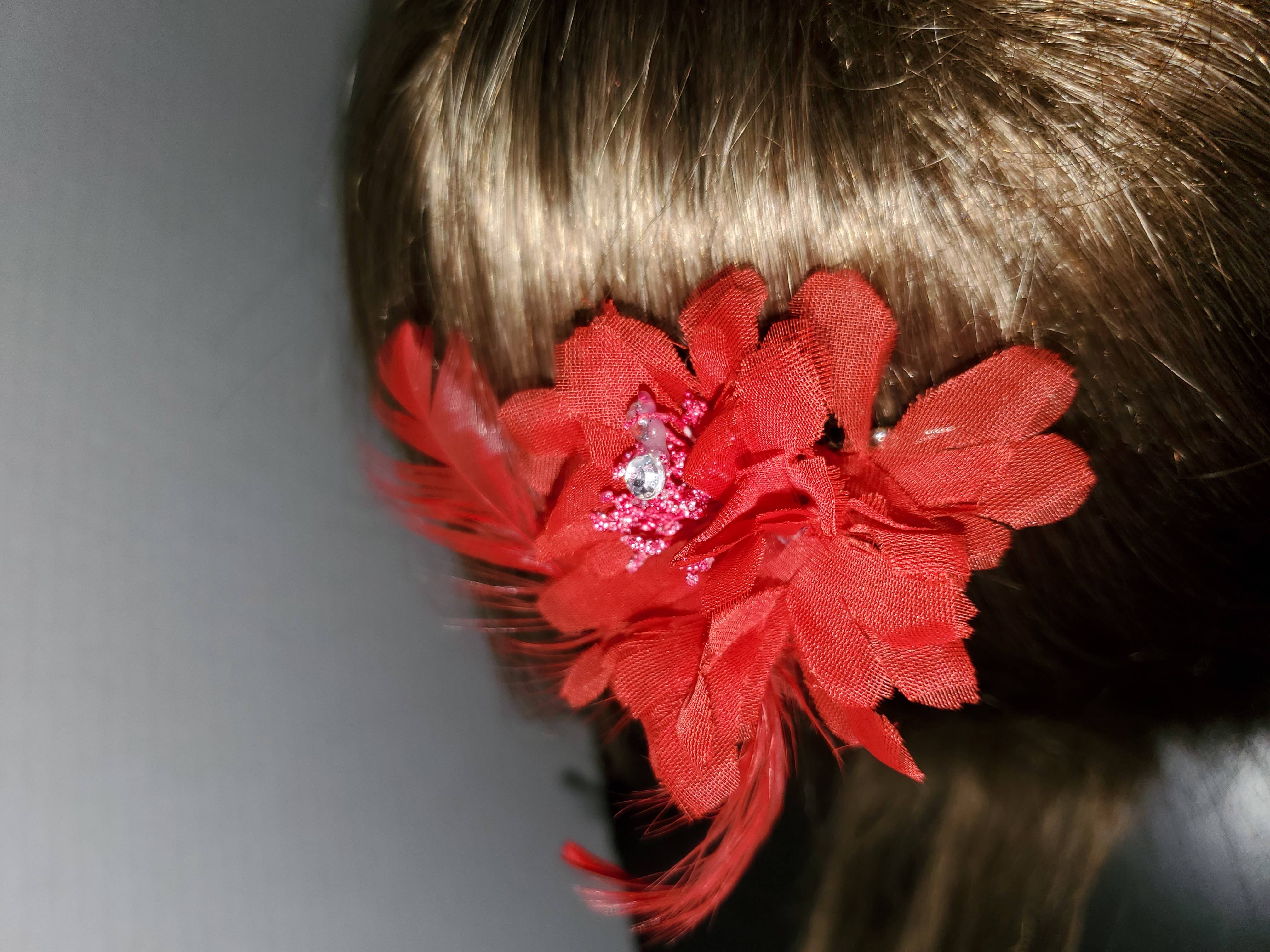 feathers and flower