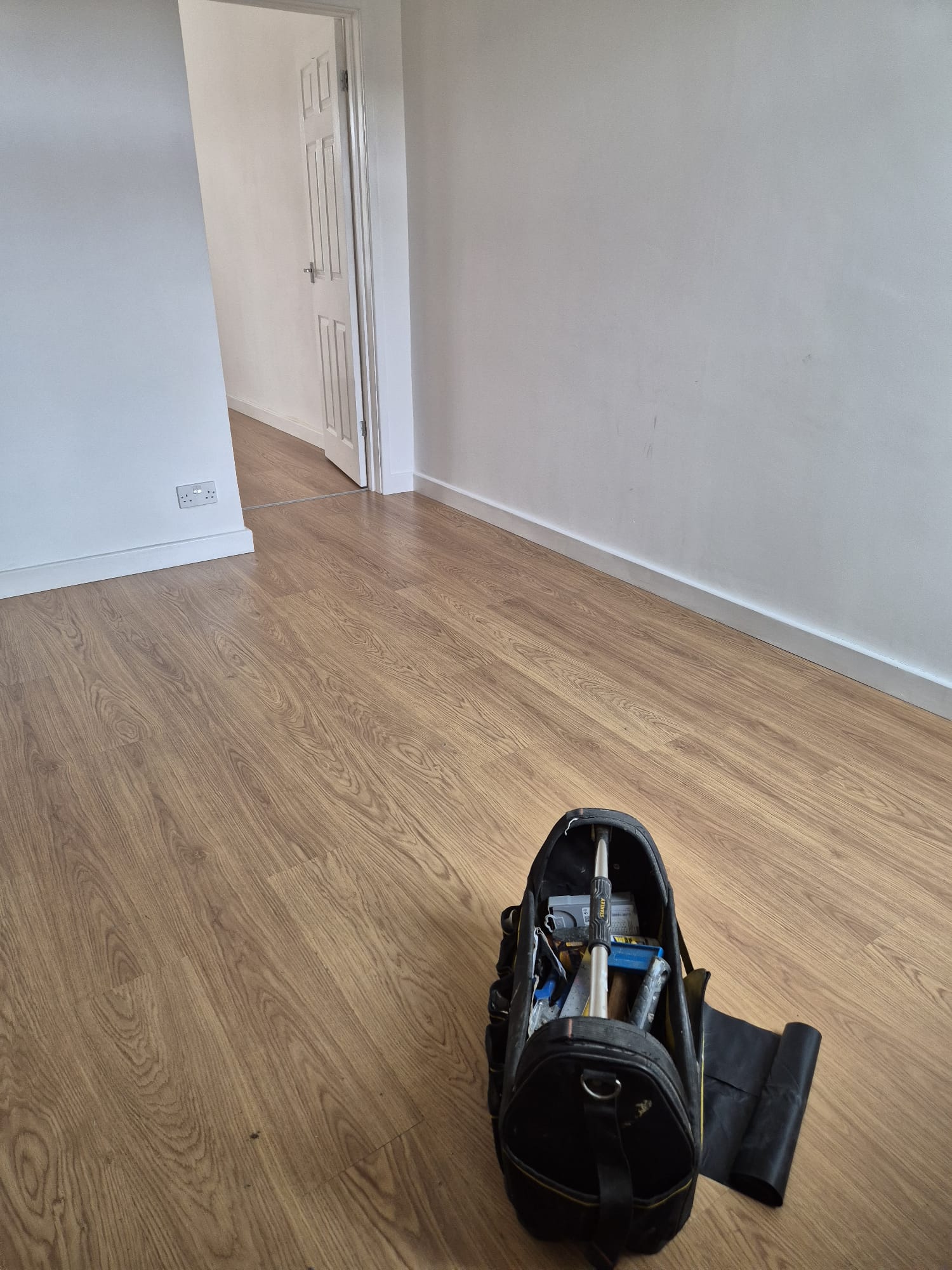 Fitting flooring back into the mass loaded vinyl build