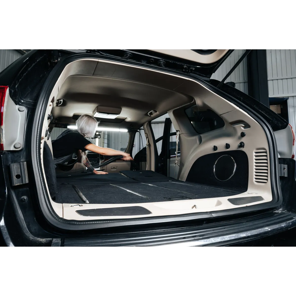 Car on production line 
