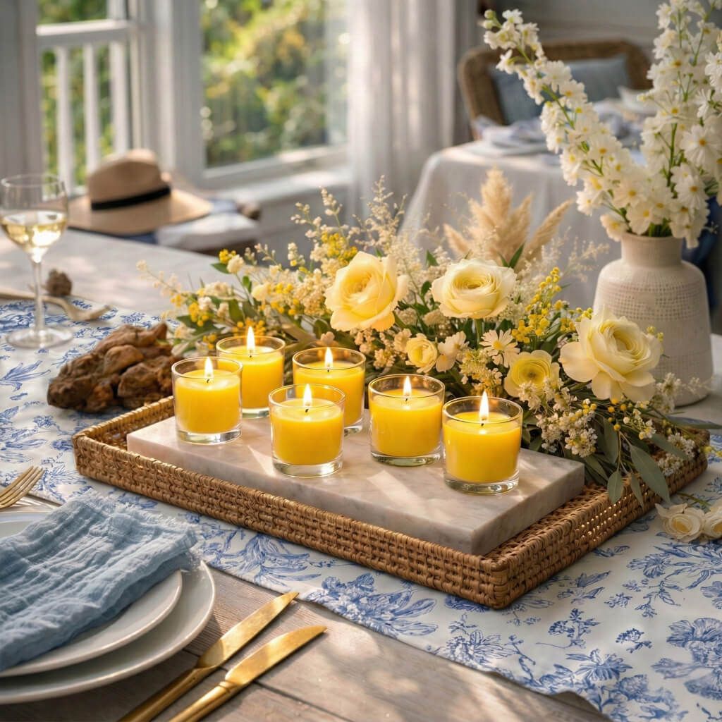 Richland Yellow Lemon Merinque Scented Votive
