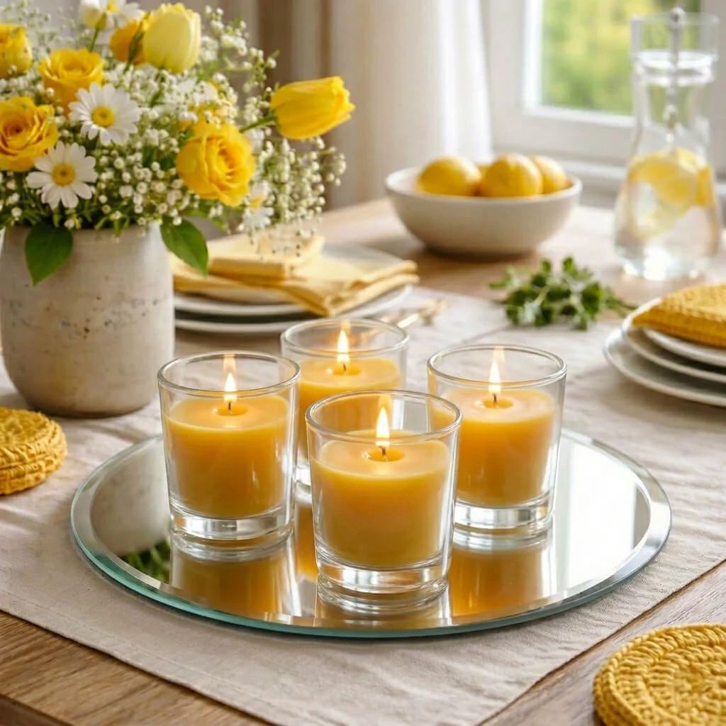 Richland Yellow Lemon Merinque Scented Votive