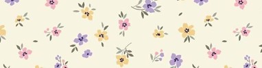 Ditsy floral on cream
