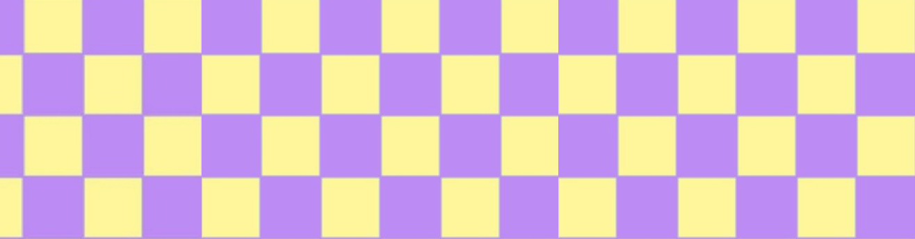 Purple and yellow check