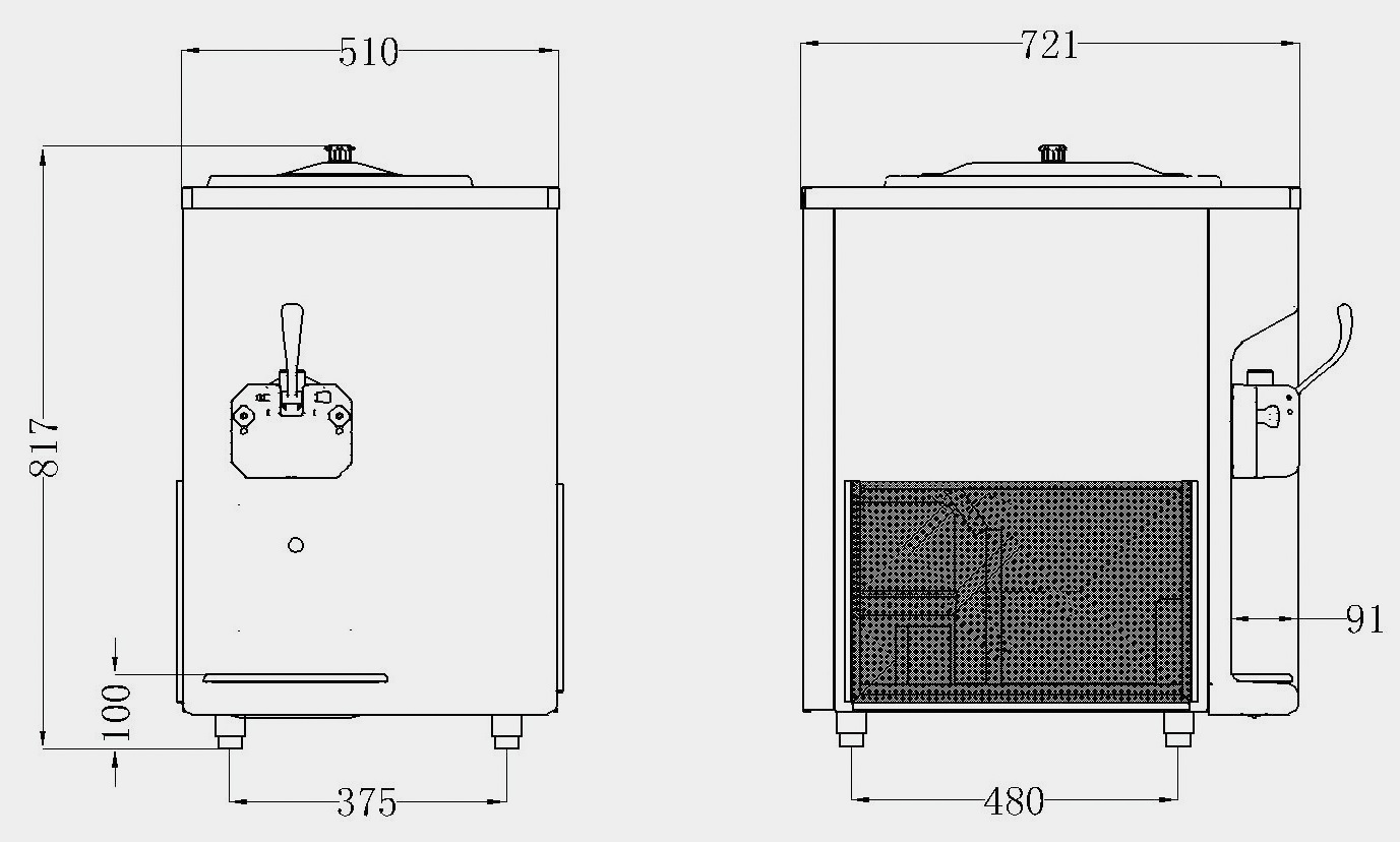 Top Selling Frozen Yogurt Machine Commercial Soft Ice Cream Machine