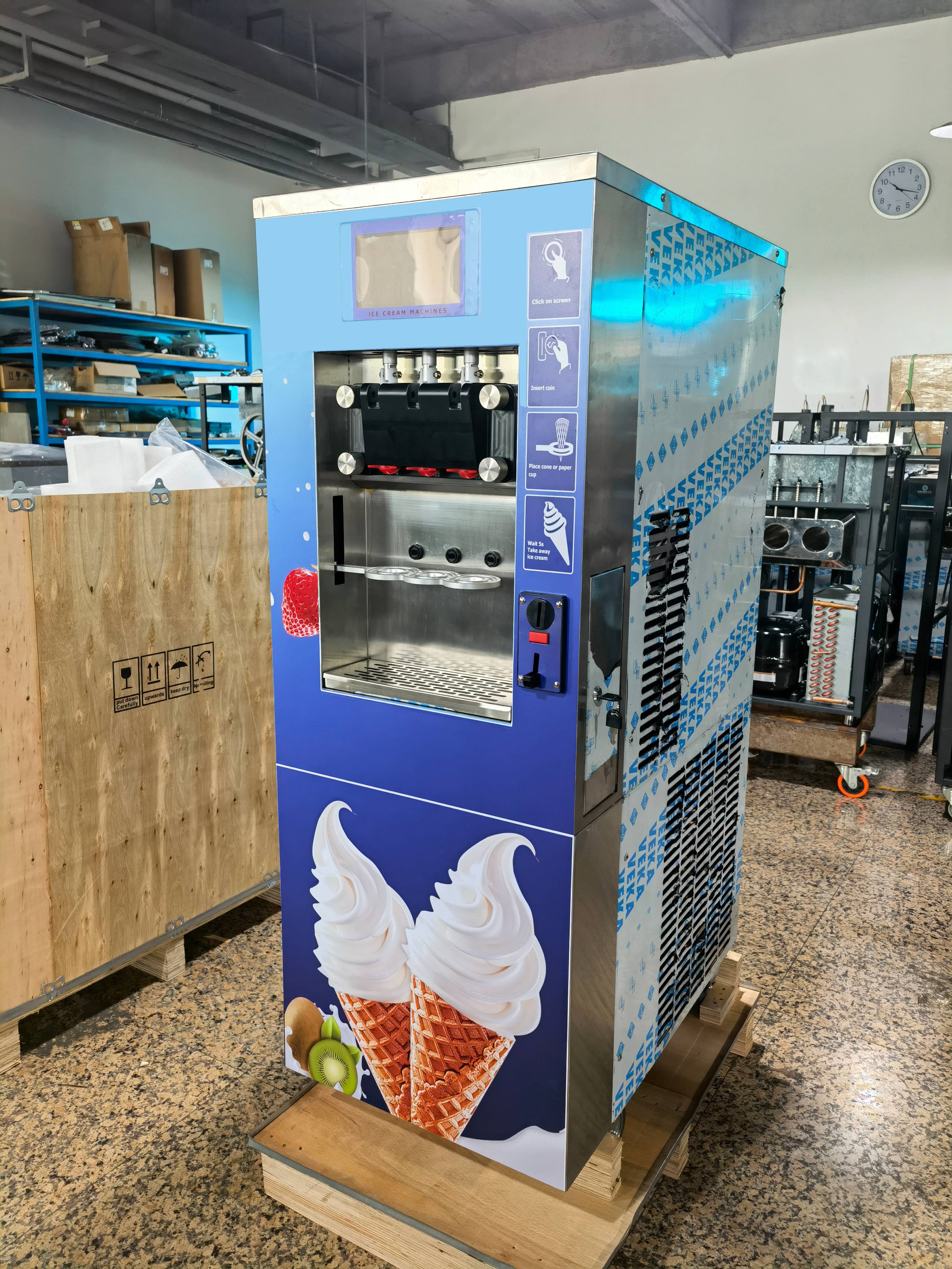 Ice Cream Vending Machine China Automatic Soft Serve Machines Vending21