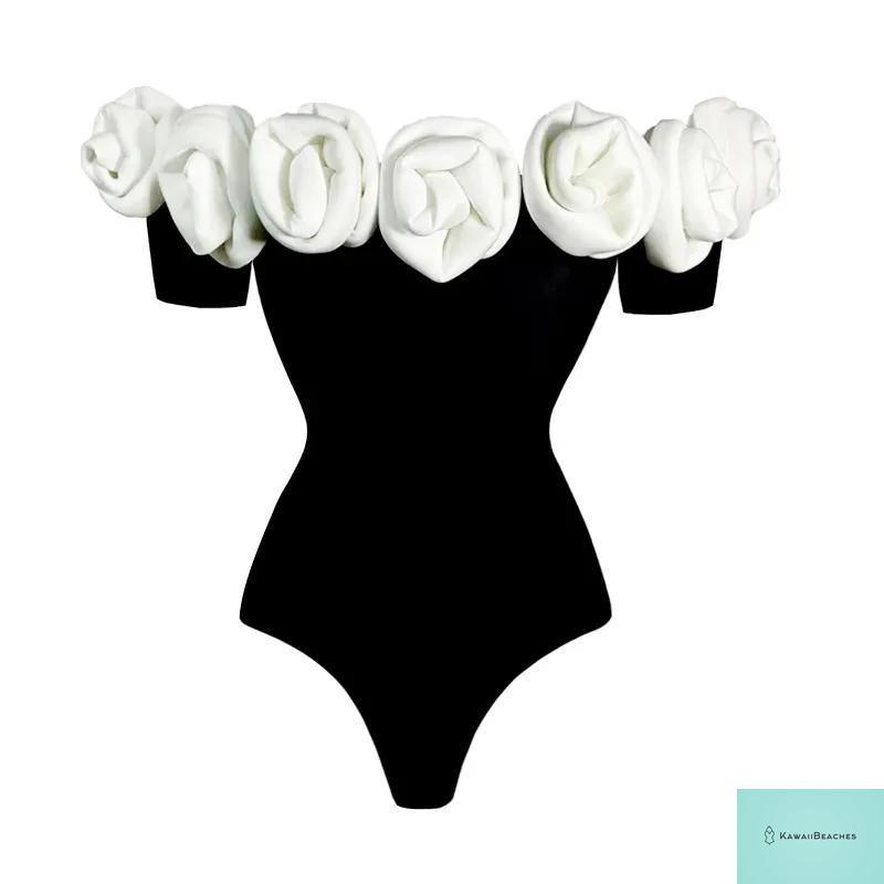 Floral Ruffle Printed Push Up Womens One Piece Swimsuit