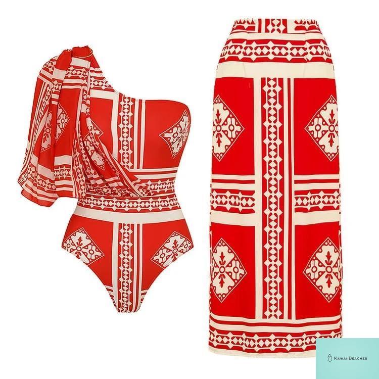 Floral Ruffle Push Up Bikini Set