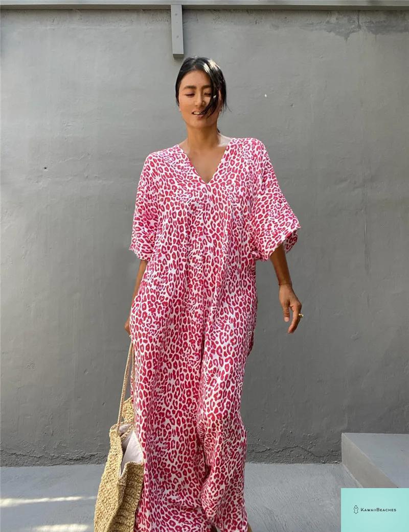 Womens Beach Cover Up Kaftan Dress