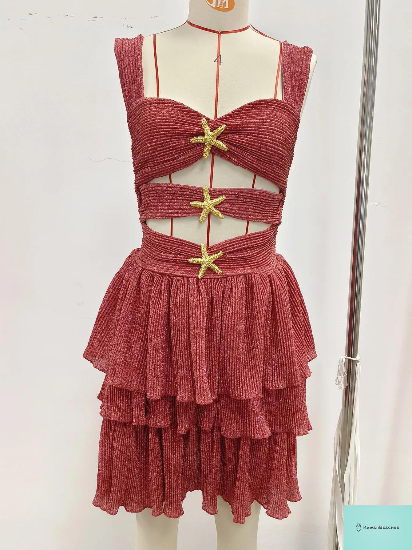 Geometric Beach Two-Piece Strappy Swimsuit