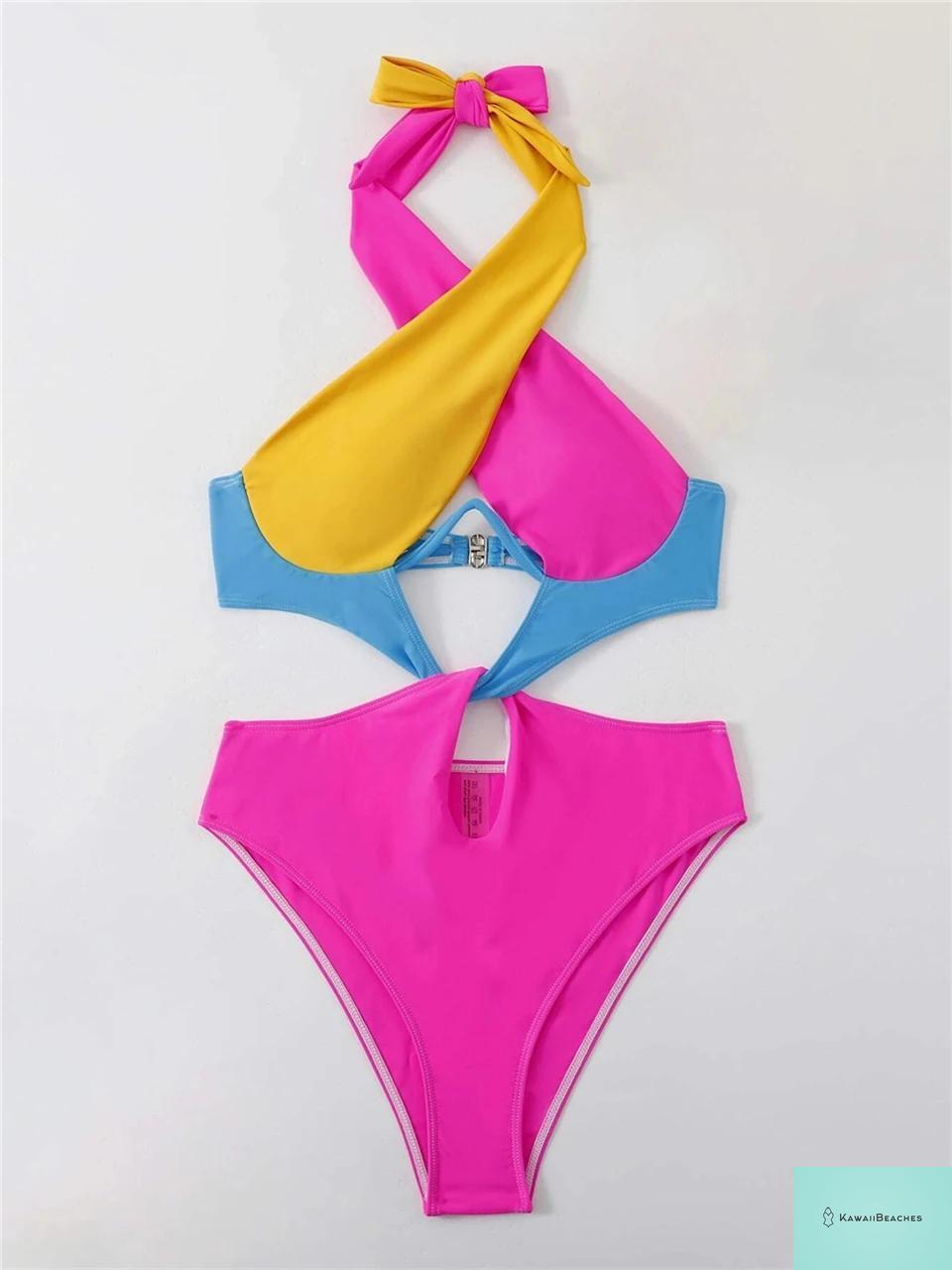Kawaii Beaches Push Up Monokini Swimsuit