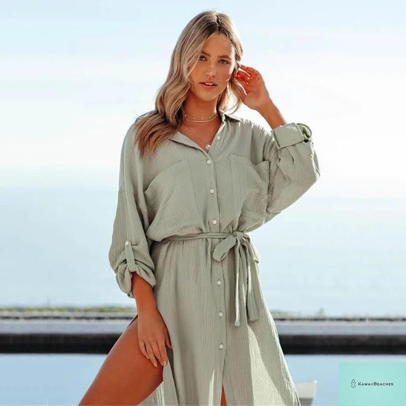 Womens Elegant Beach Cover Up Dress