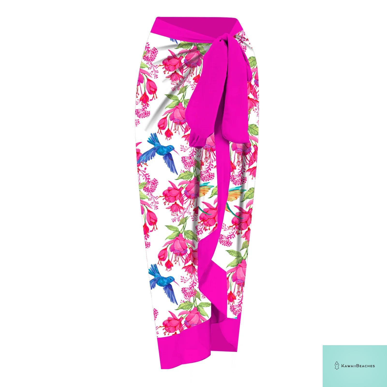 Kawaii Retro Print Beach Dress Cover-Up