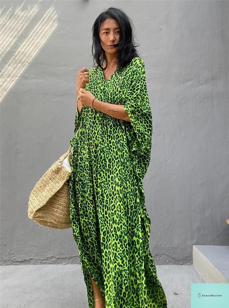 Womens Beach Cover Up Kaftan Dress