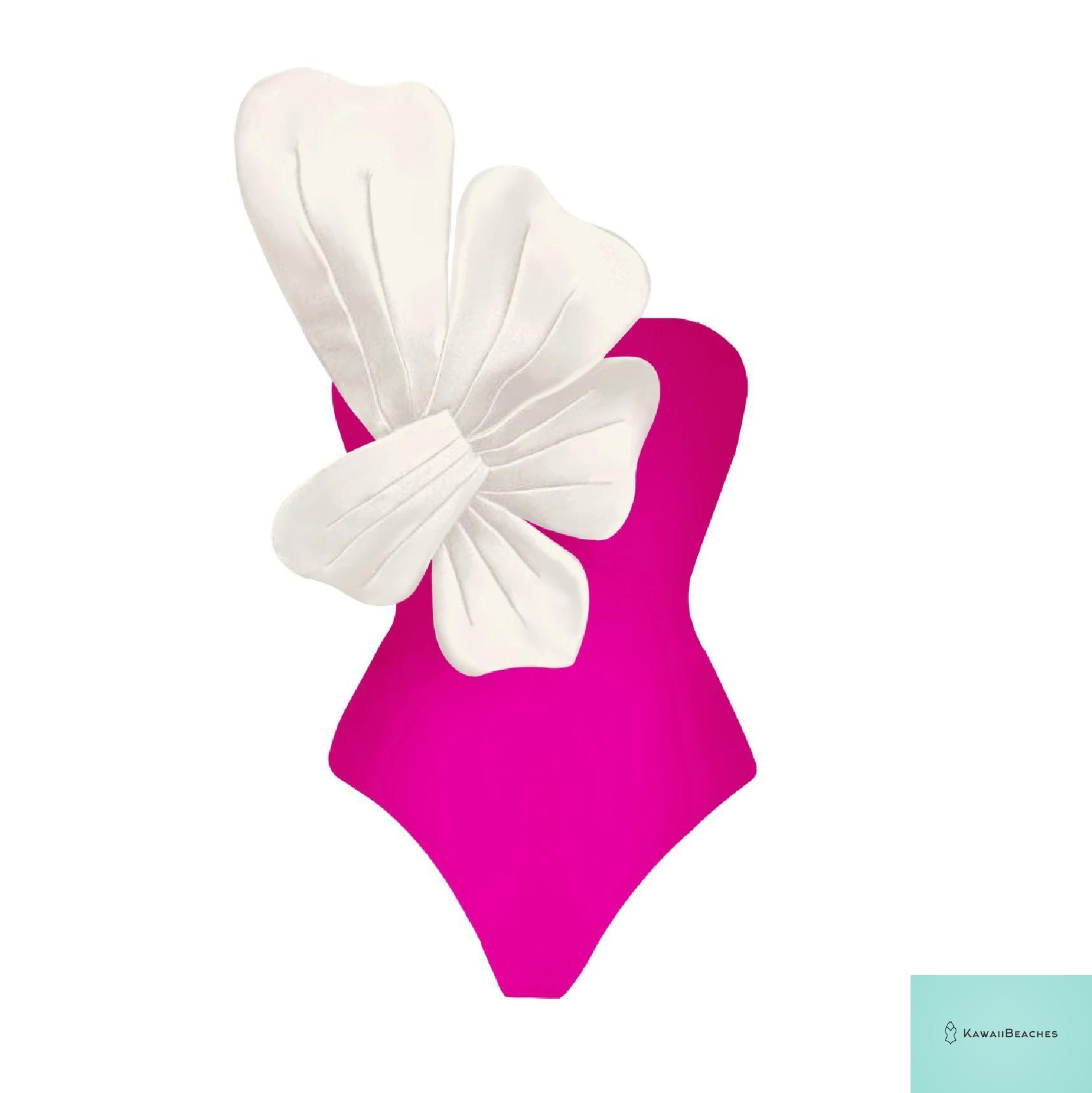 Floral Ruffle Push Up One Piece Swimsuit