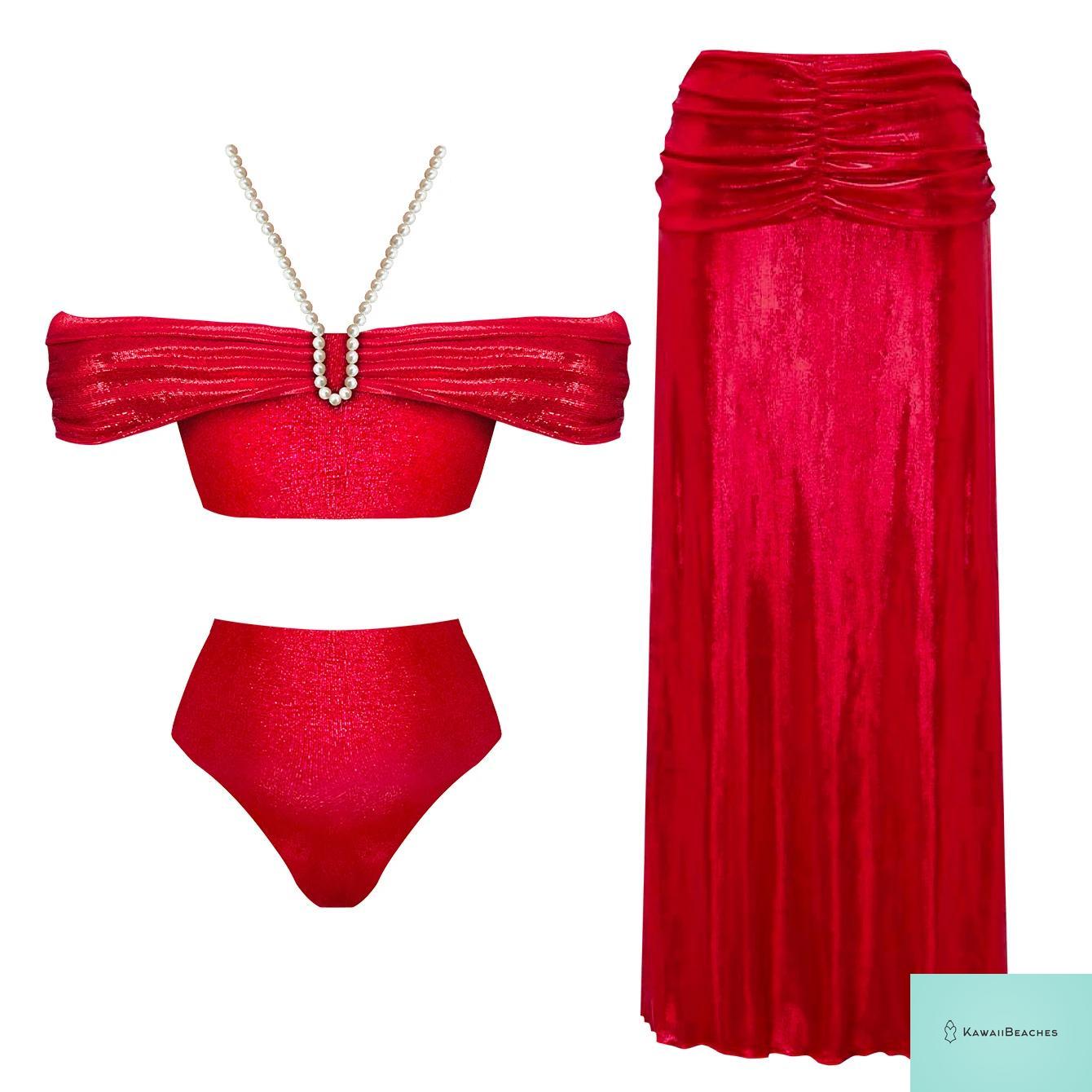 Floral Ruffle Push Up Bikini Set