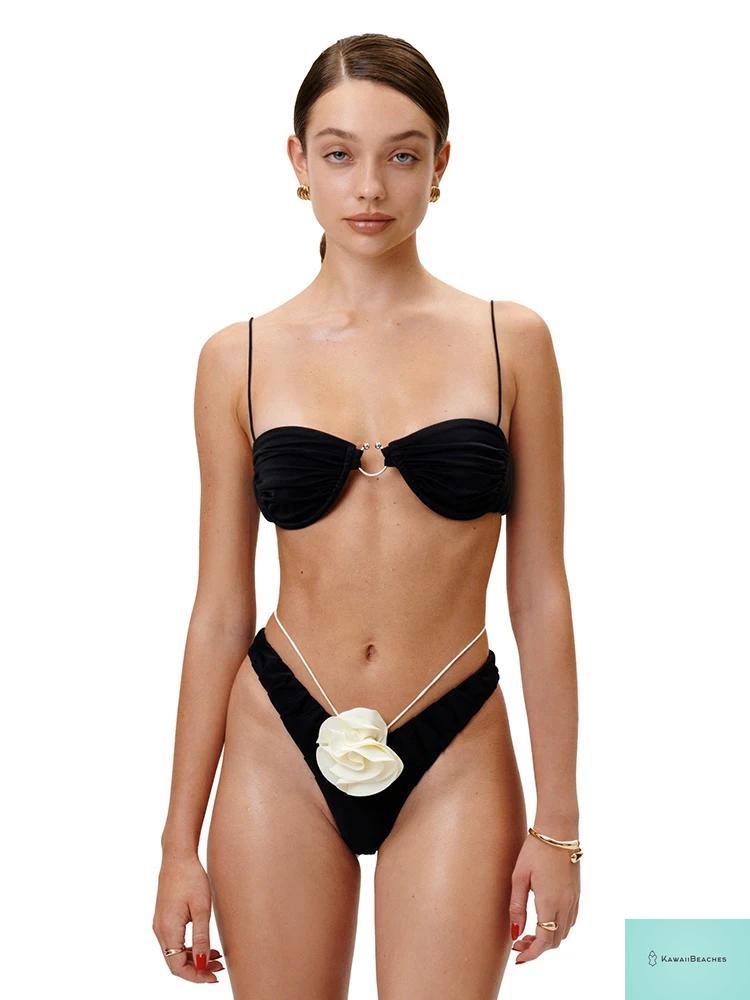 Kawaii Womens Push Up Bikini Set