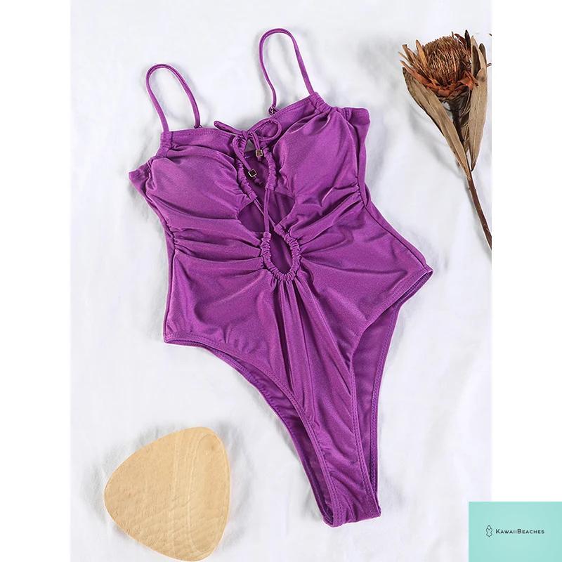 Sexy Hollow Out Womens One Piece Swimsuit