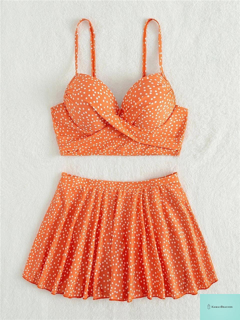 Floral Cross High Waist Bikini Swimsuit