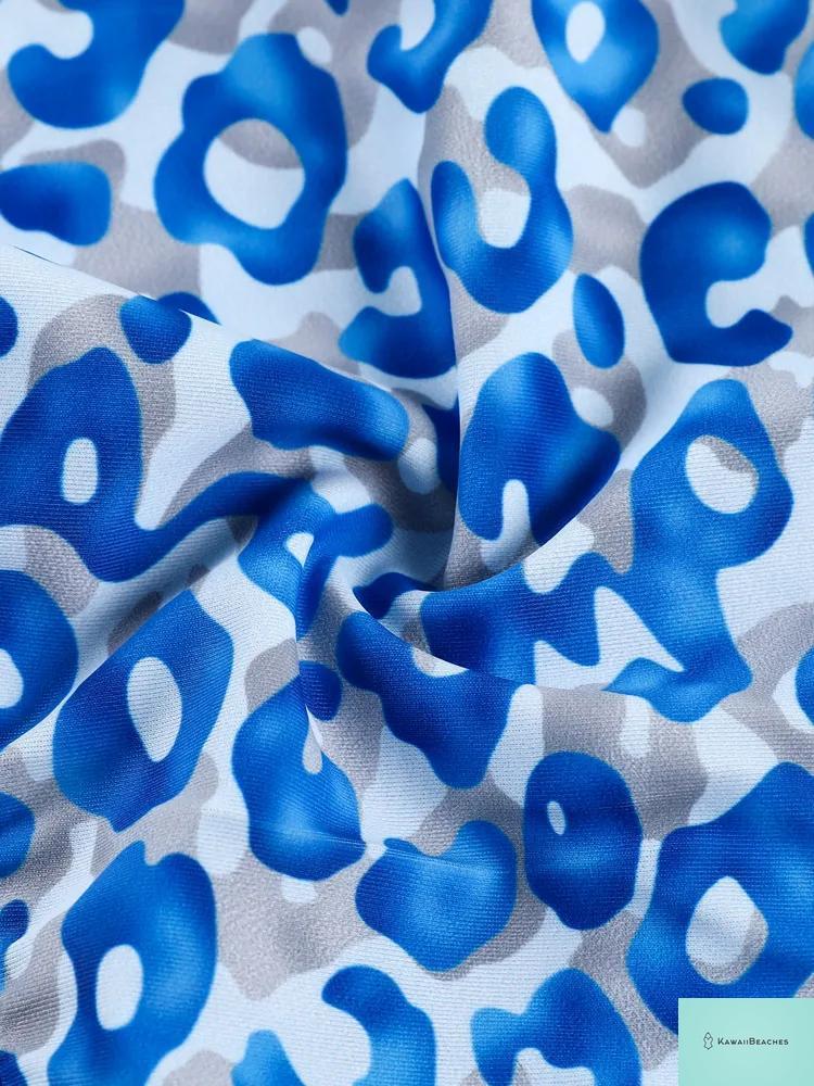 Kawaii Floral Ruffle One-Piece Swimsuit