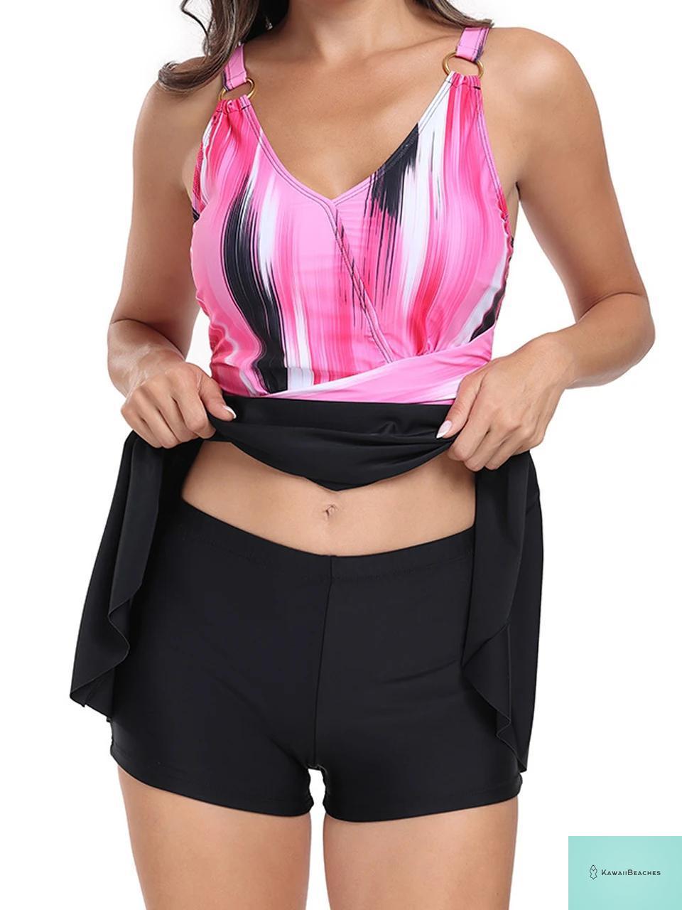 KawaiiBeaches High Waist Tankini Swimsuit