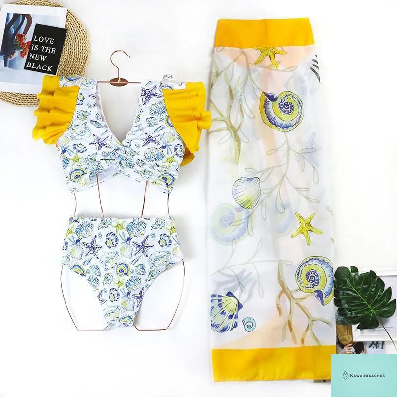 Floral Push Up Bikini Swimwear Set
