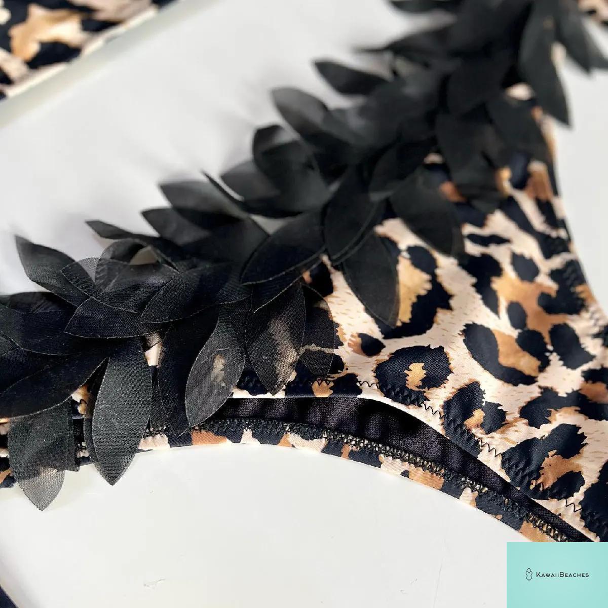 Leopard Print High Waist Brazilian Bikini