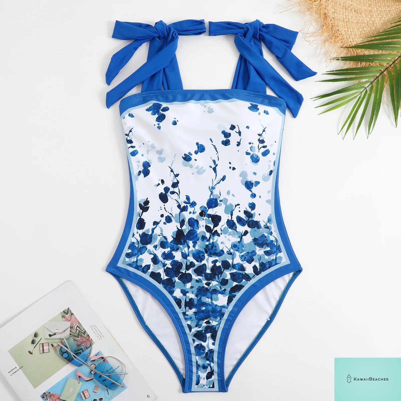 Floral Ruffle Push Up Bikini Set