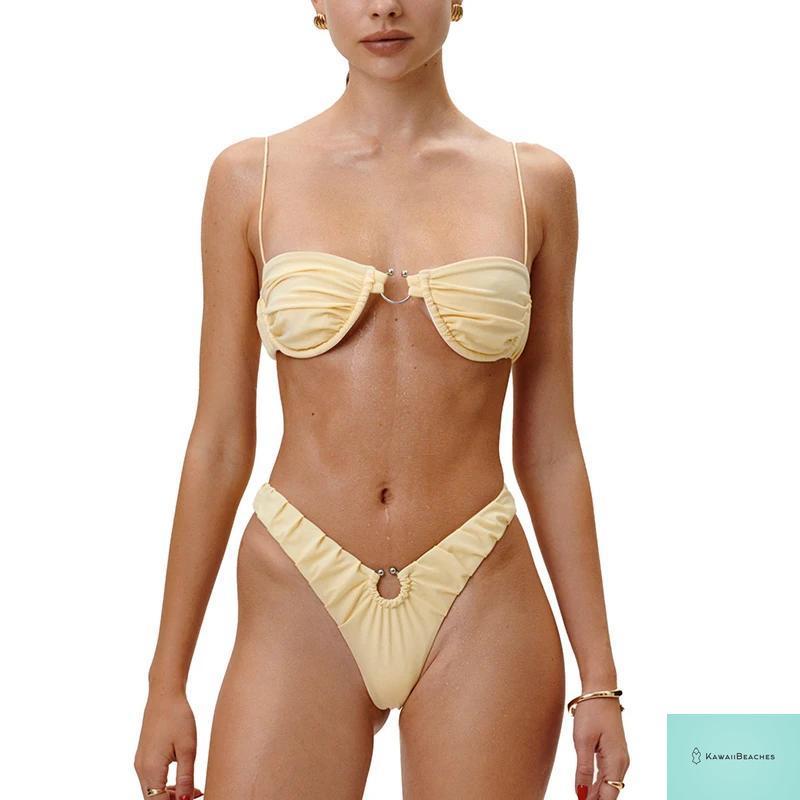 Kawaii Womens Push Up Bikini Set