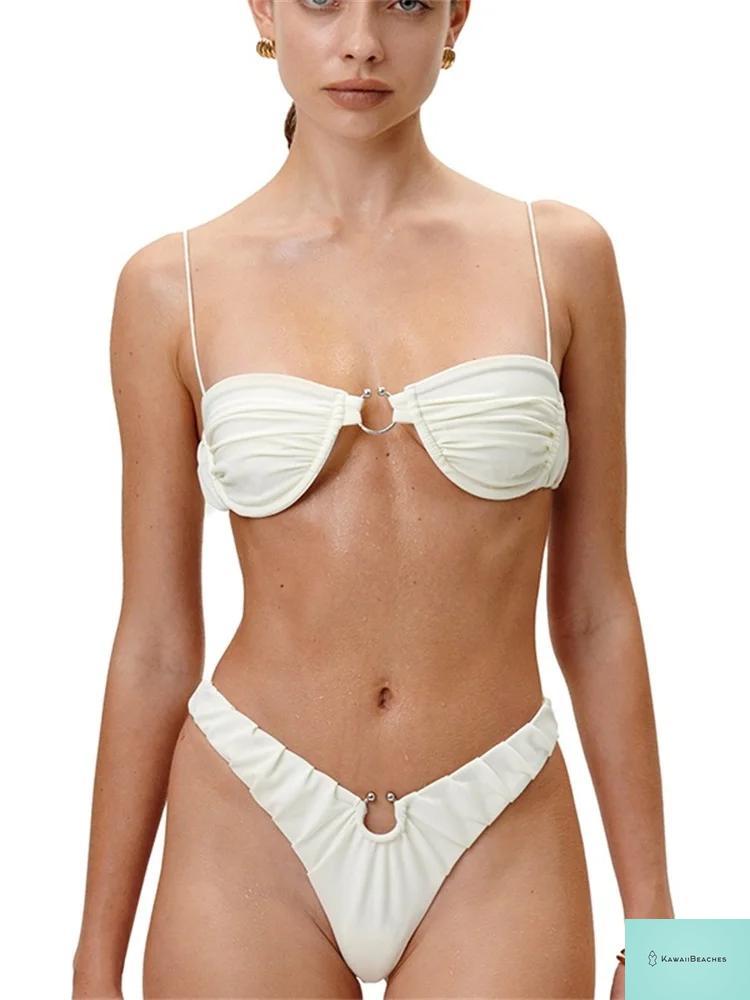 Kawaii Womens Push Up Bikini Set