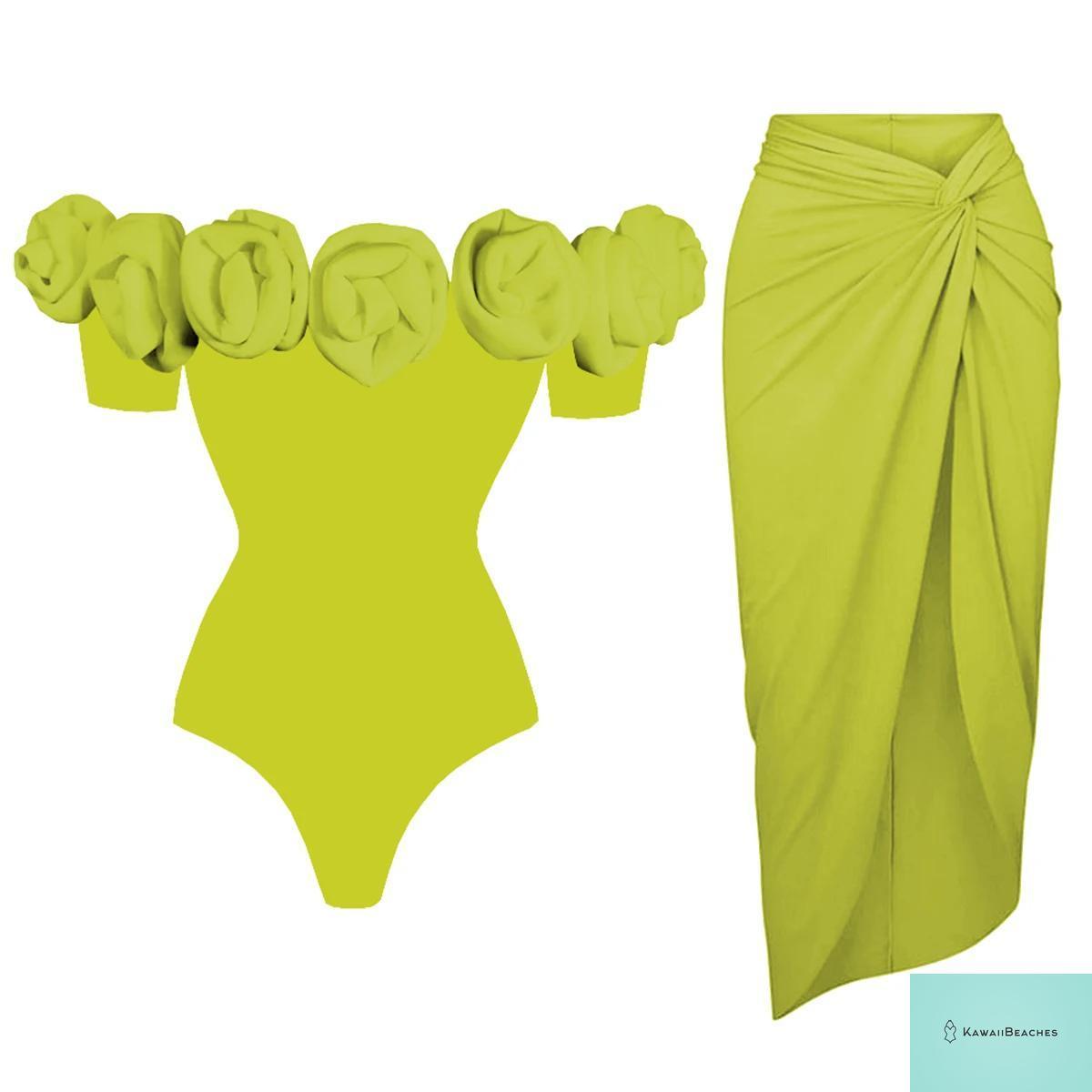 Floral Ruffle Printed Push Up Womens One Piece Swimsuit