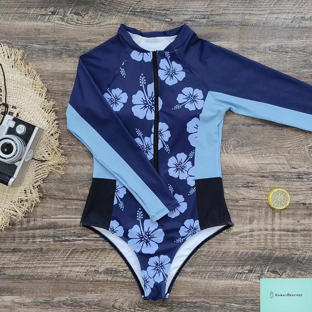 KawaiiBeaches Skeleton Long Sleeve Swimsuit