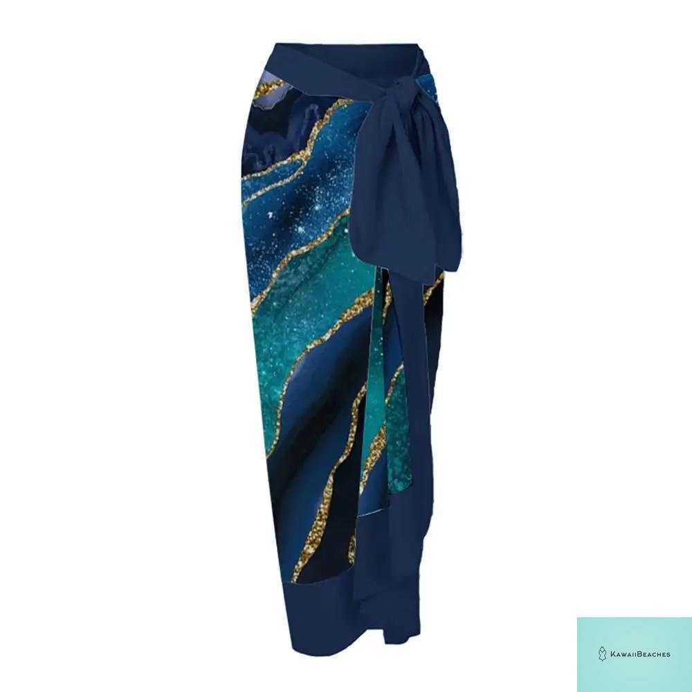 Kawaii Retro Print Beach Dress Cover-Up