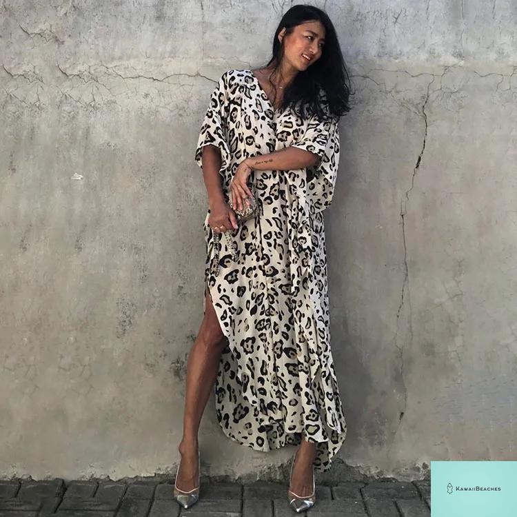 Womens Beach Cover Up Kaftan Dress