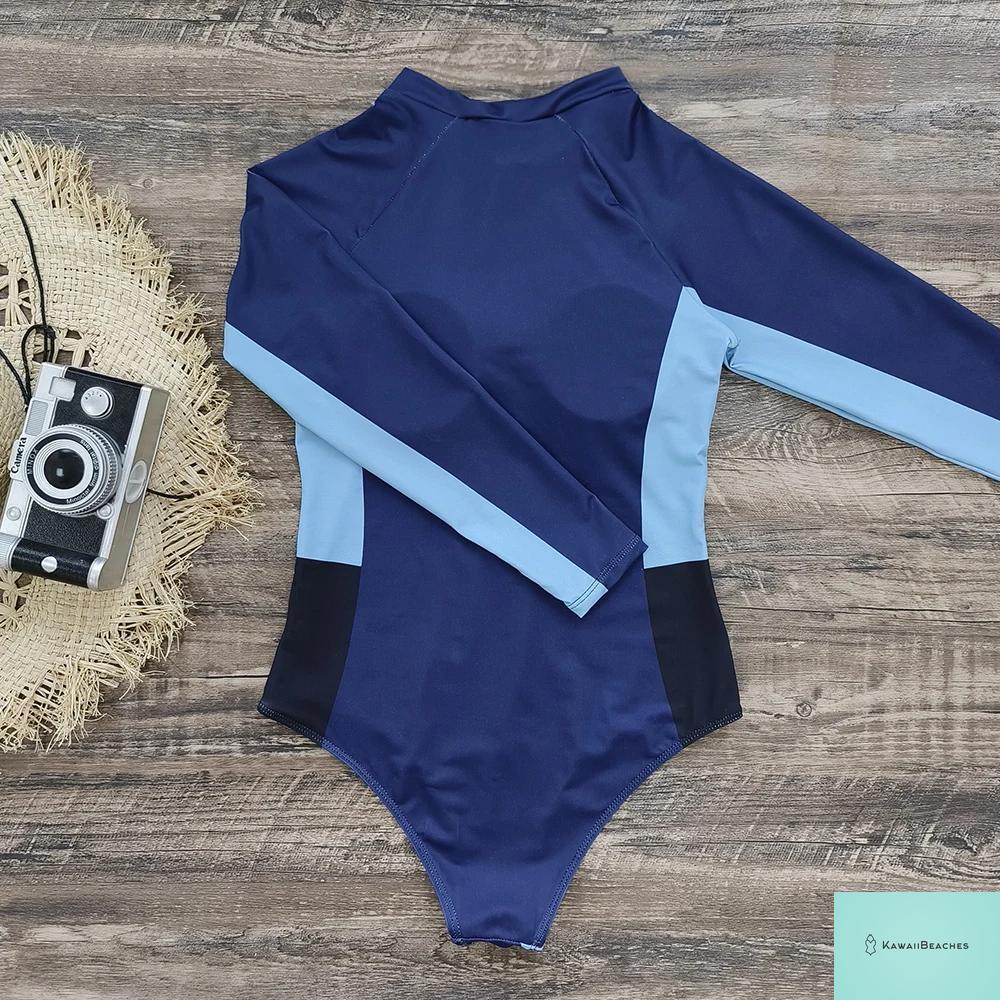 KawaiiBeaches Skeleton Long Sleeve Swimsuit