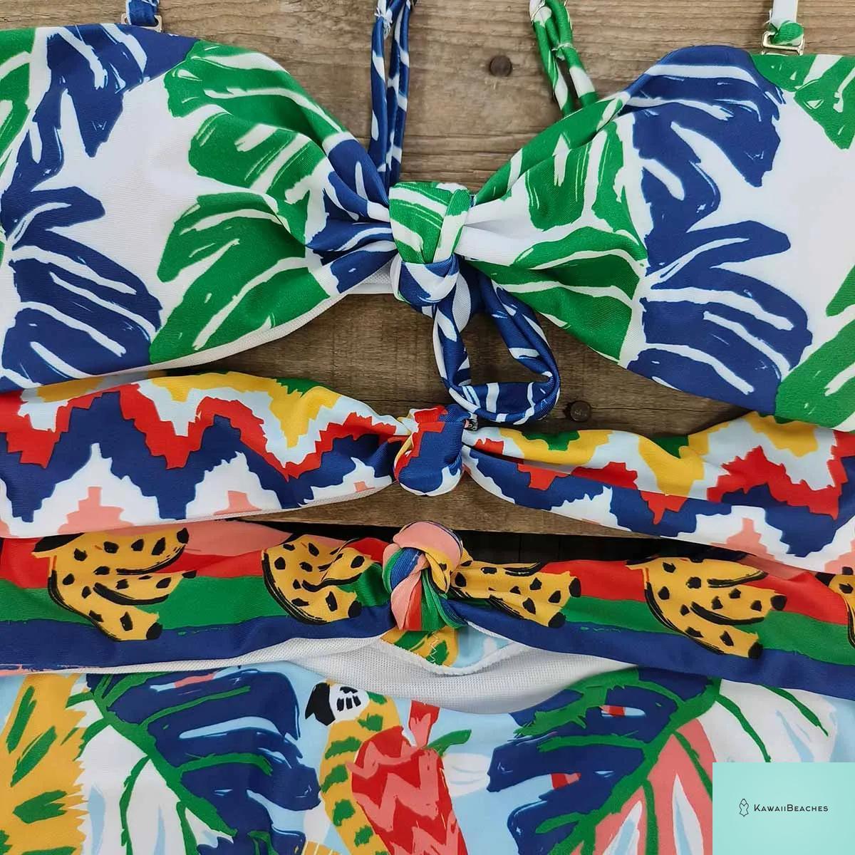 Kawaii Vintage Floral One Piece Swimsuit