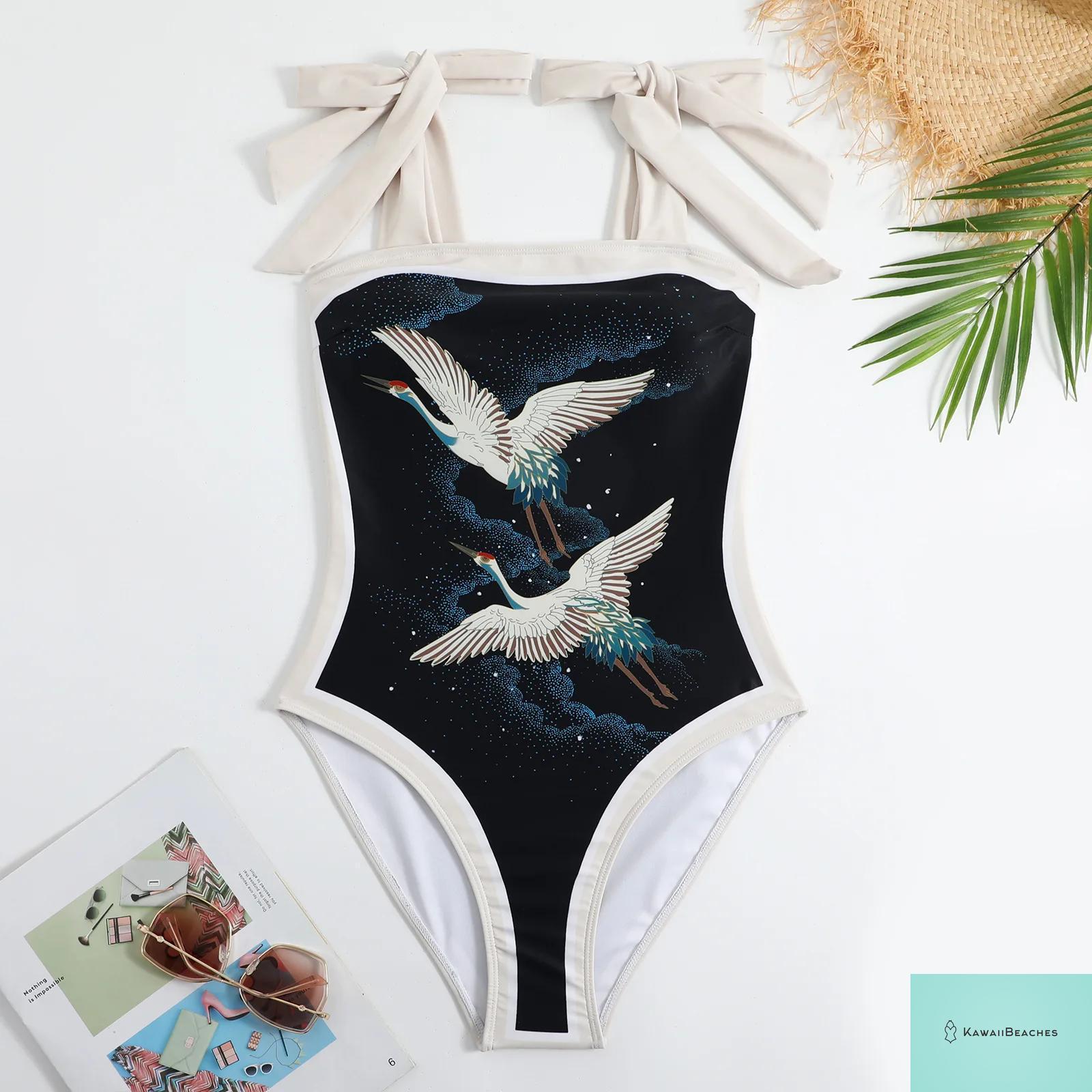 Floral Ruffle Push Up Bikini Set