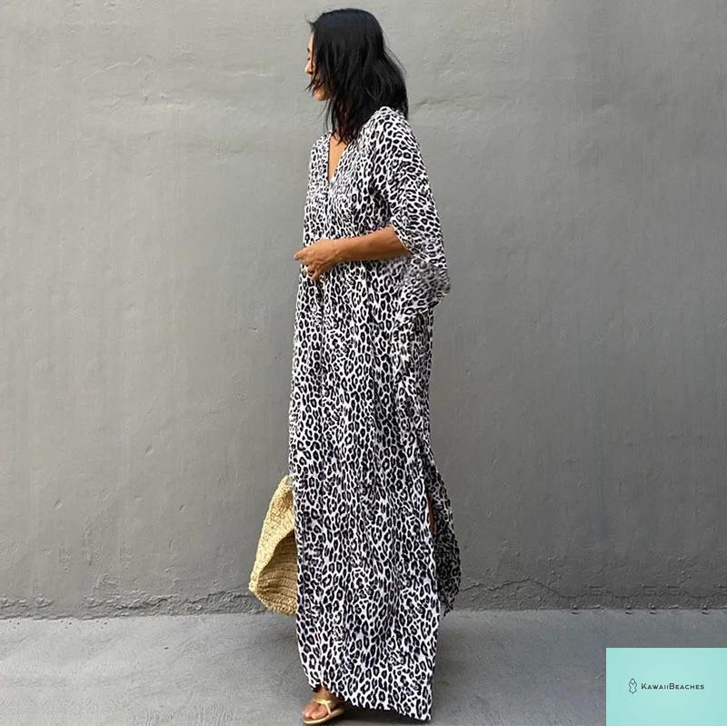 Womens Beach Cover Up Kaftan Dress