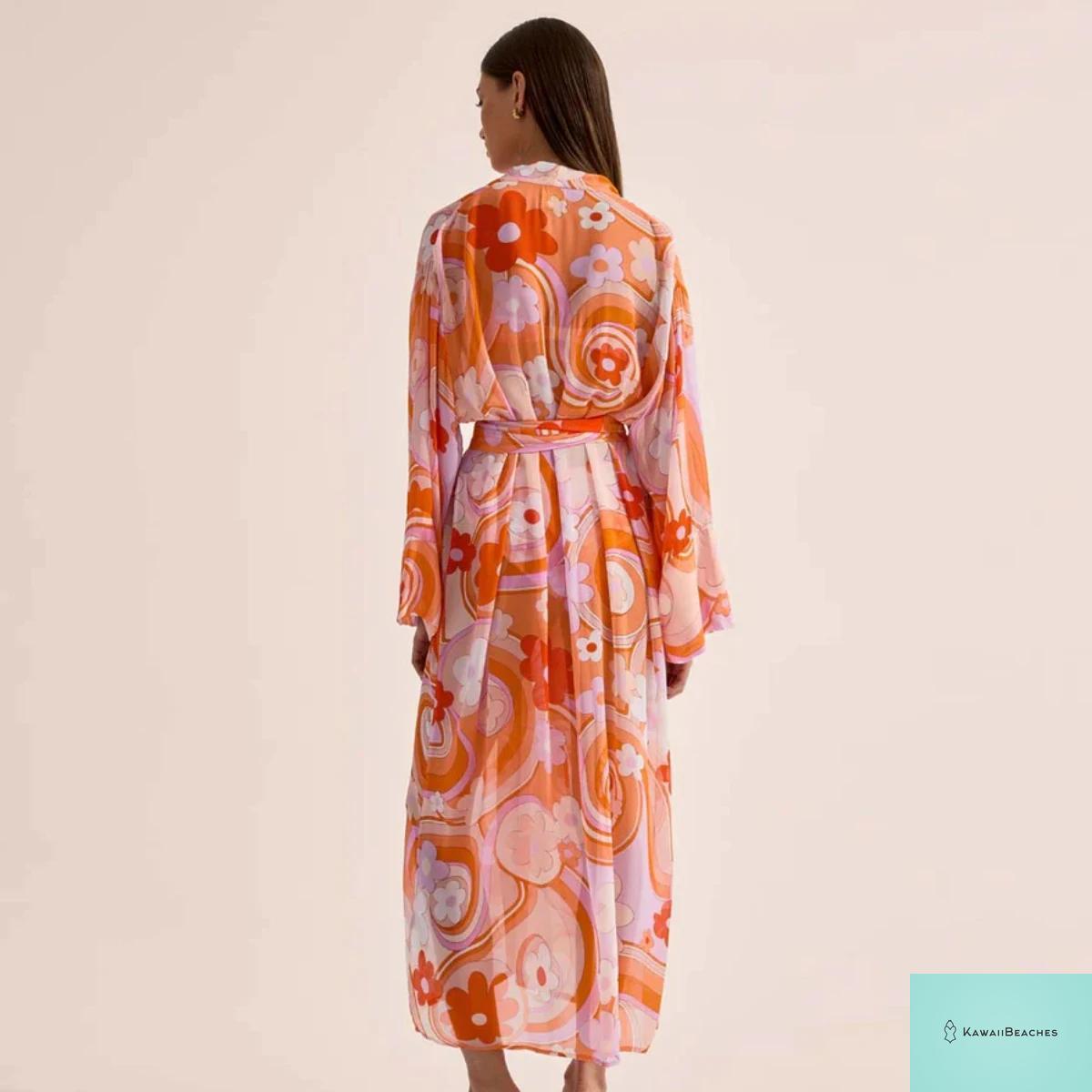 Kawaii Vintage Floral One Piece Swimsuit