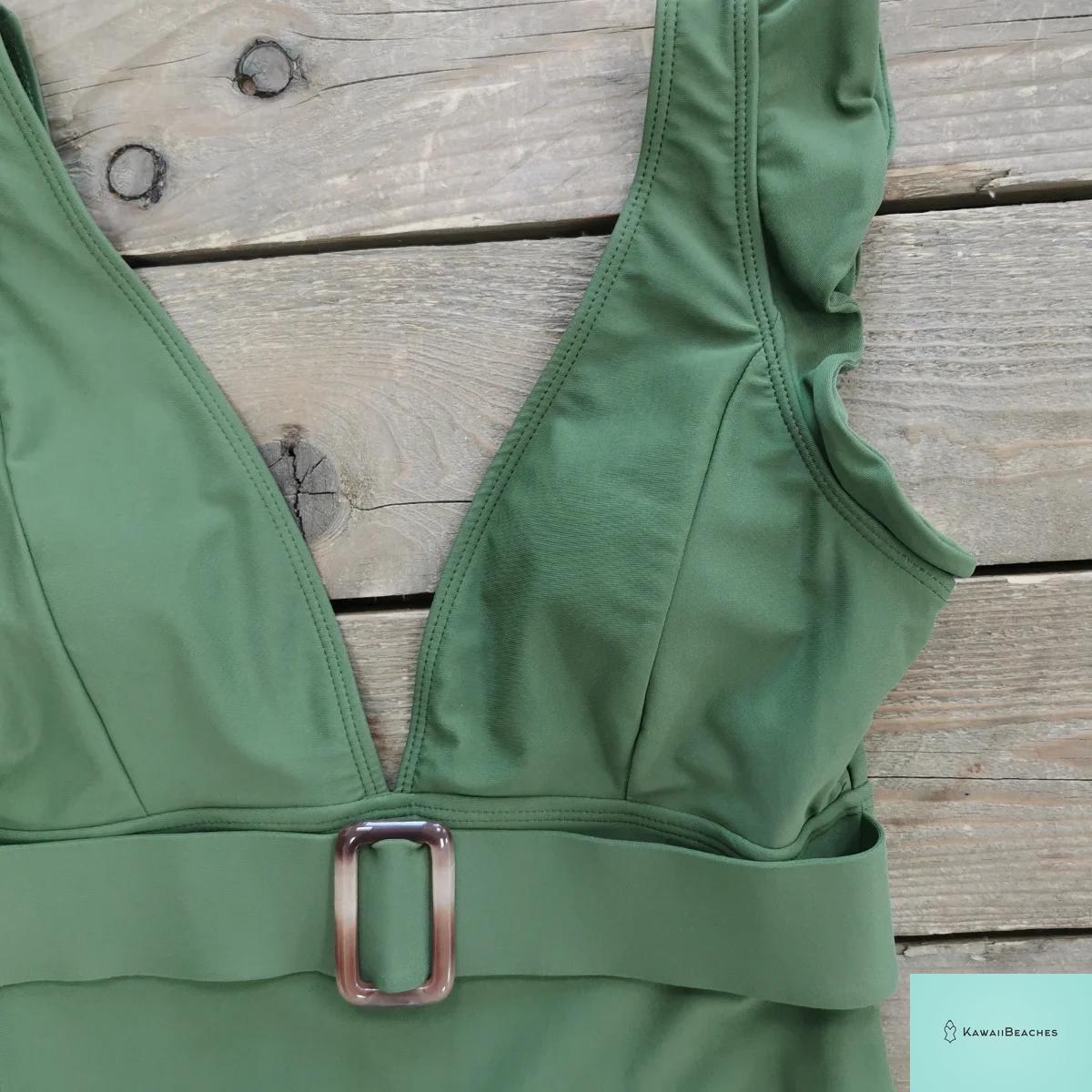 Kawaii V-Neck Lace Print One Piece Swimsuit