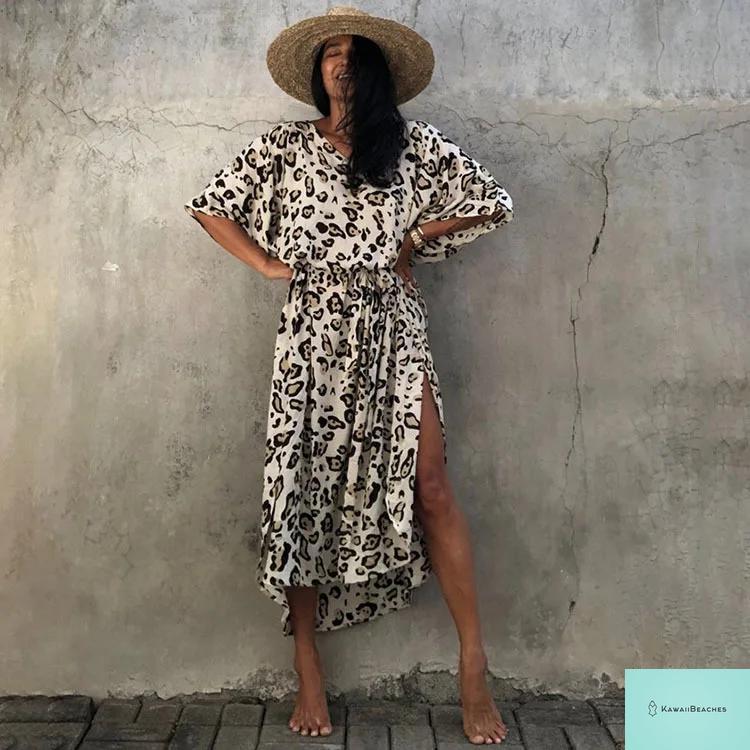 Womens Beach Cover Up Kaftan Dress