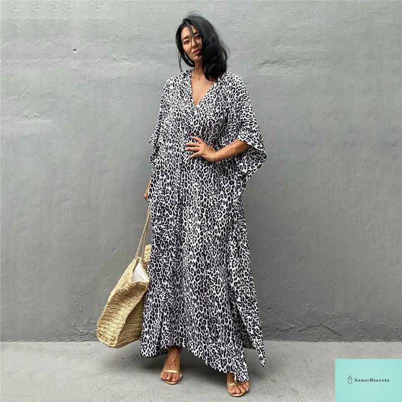 Womens Beach Cover Up Kaftan Dress