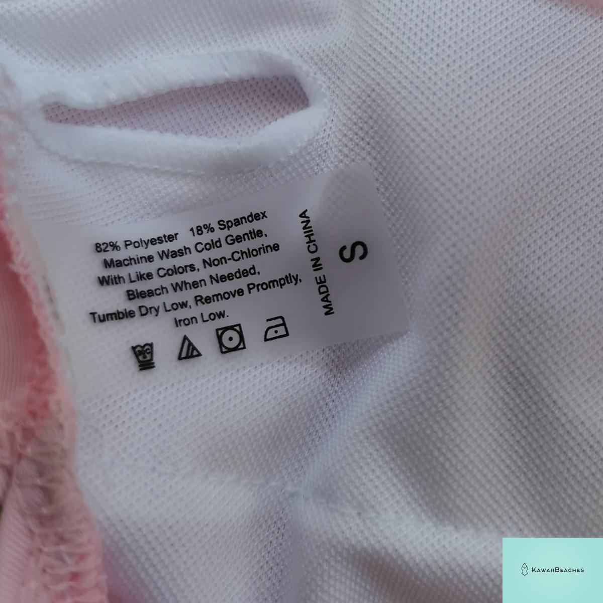 Kawaii Floral Lace-Up One-Piece Swimsuit